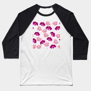 Pink lips Baseball T-Shirt